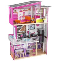 Casuta pentru papusi Luxury DollHouse, KidKraft cu sunete si lumini Casuta pentru papusi Luxury DollHouse, KidKraft cu sunete si lumini